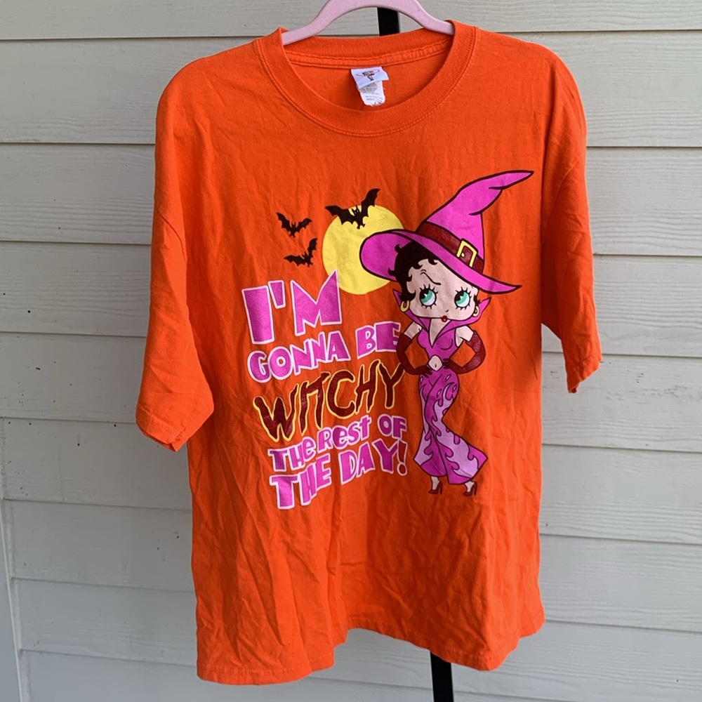 Vintage 2002 Betty boop “I’m gonna be witchy the rest of the day” tee shirt xl - Picture 7 of 8